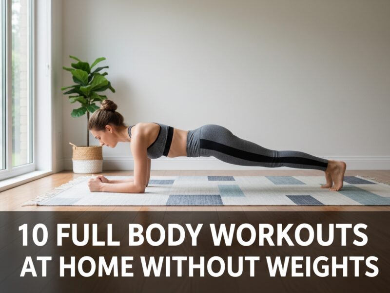 10 Full Body Workouts At Home Without Weights