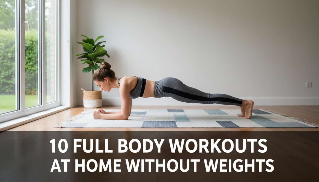 10 Full Body Workouts At Home Without Weights