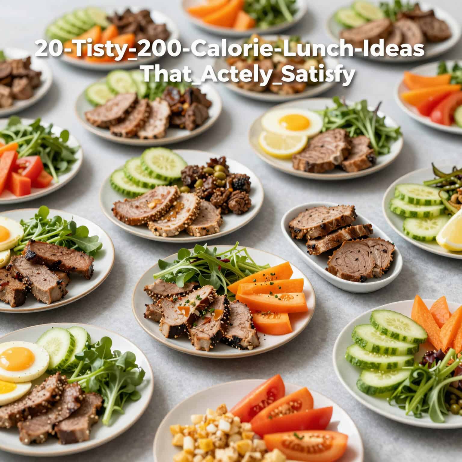 Colorful plates of healthy lunch options