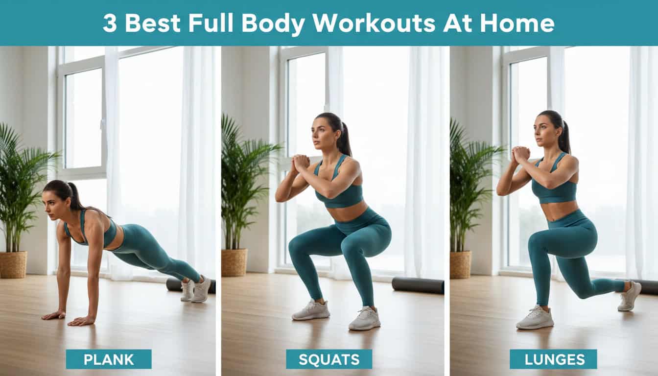 3 Best Full Body Workouts At Home