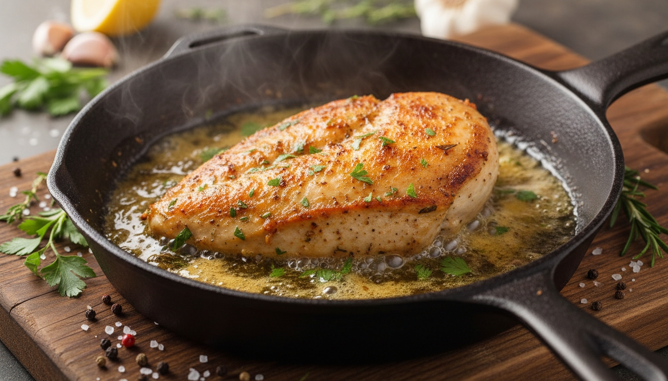Country_Seasoned_PanSeared_Chicken_Breast_Butter_Sauce_Recipe