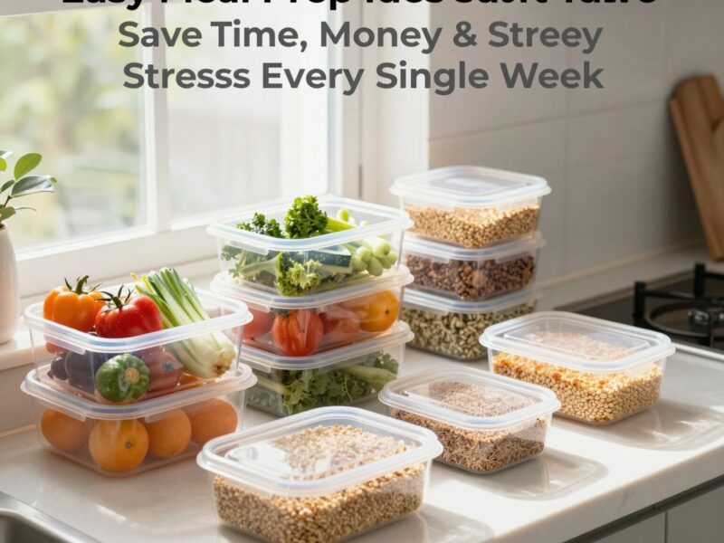 Easy Meal Prep Ideas That Save Time Money and Stress Every Single Week