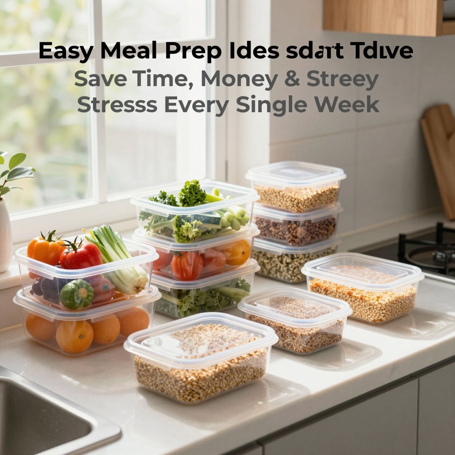 Easy Meal Prep Ideas That Save Time, Money & Stress Every Single Week 1 Easy Meal Prep Ideas That Save Time Money and Stress Every Single Week