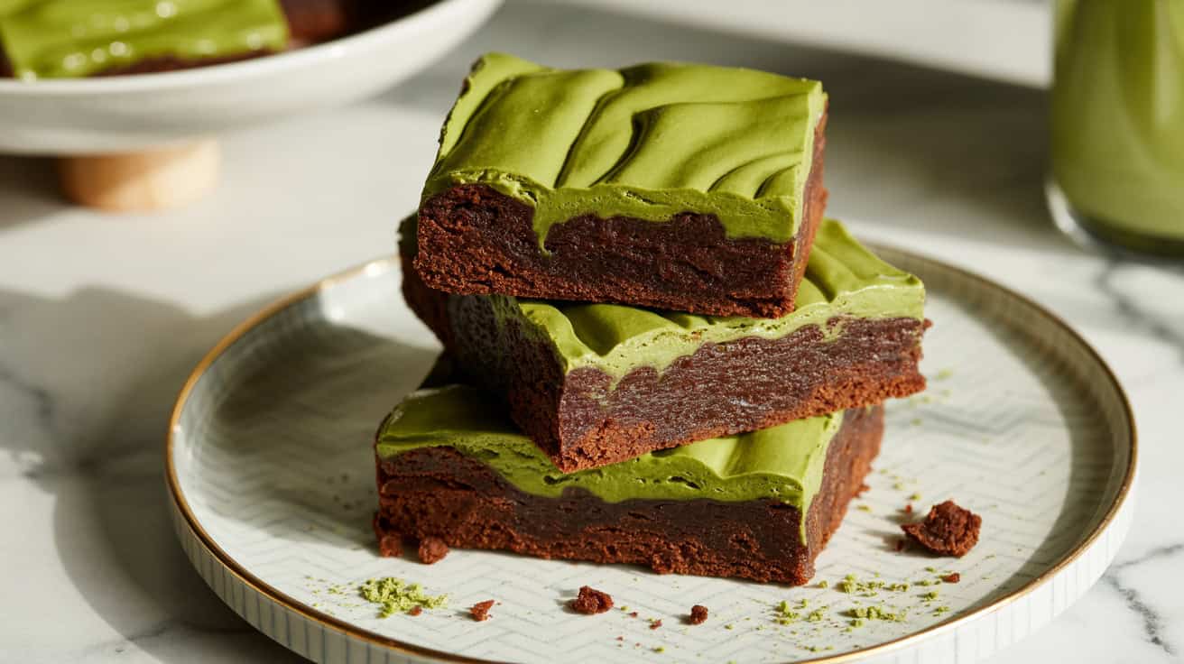 Gooey Matcha Brownies Recipe You Will Love