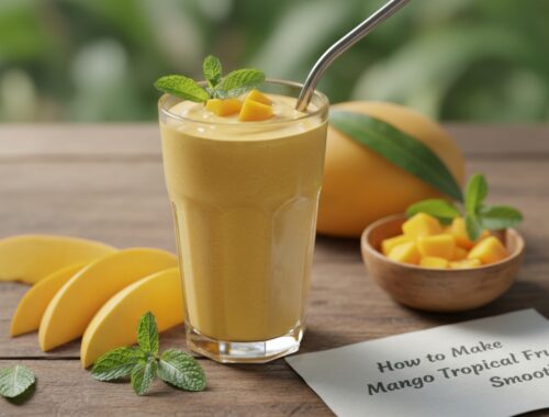 How to Make Mango Tropical Fruit Smoothies