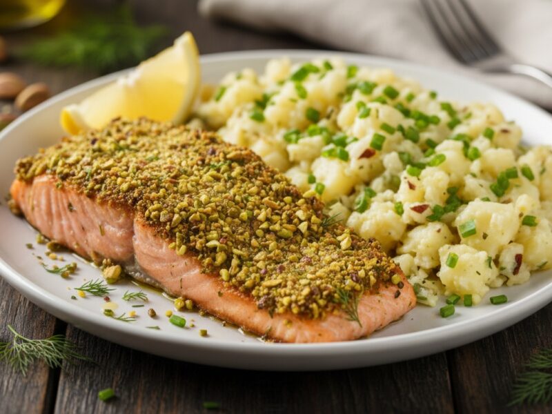 Pistachio_Salmon__Smashed_Garlic_Potatoes_Recipe