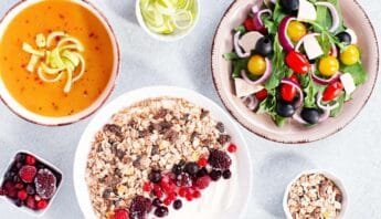 Sweet and savory breakfast bowls featuring fresh berries, oats, and smoothies for health-conscious nutrition and energy. Perfect for a nutritious start to your day.