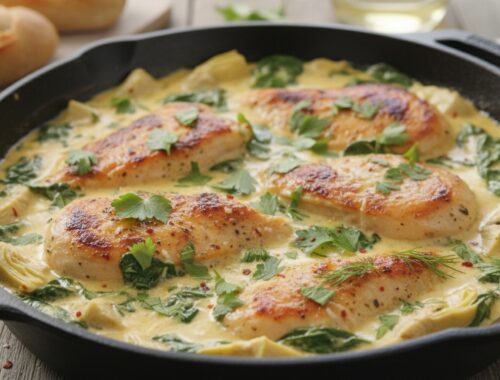 Spinach_Artichoke_Chicken_Is_the_Creamy_OnePan_Dinner_That_Feels_Like_a_Treat_Not_a_Chore