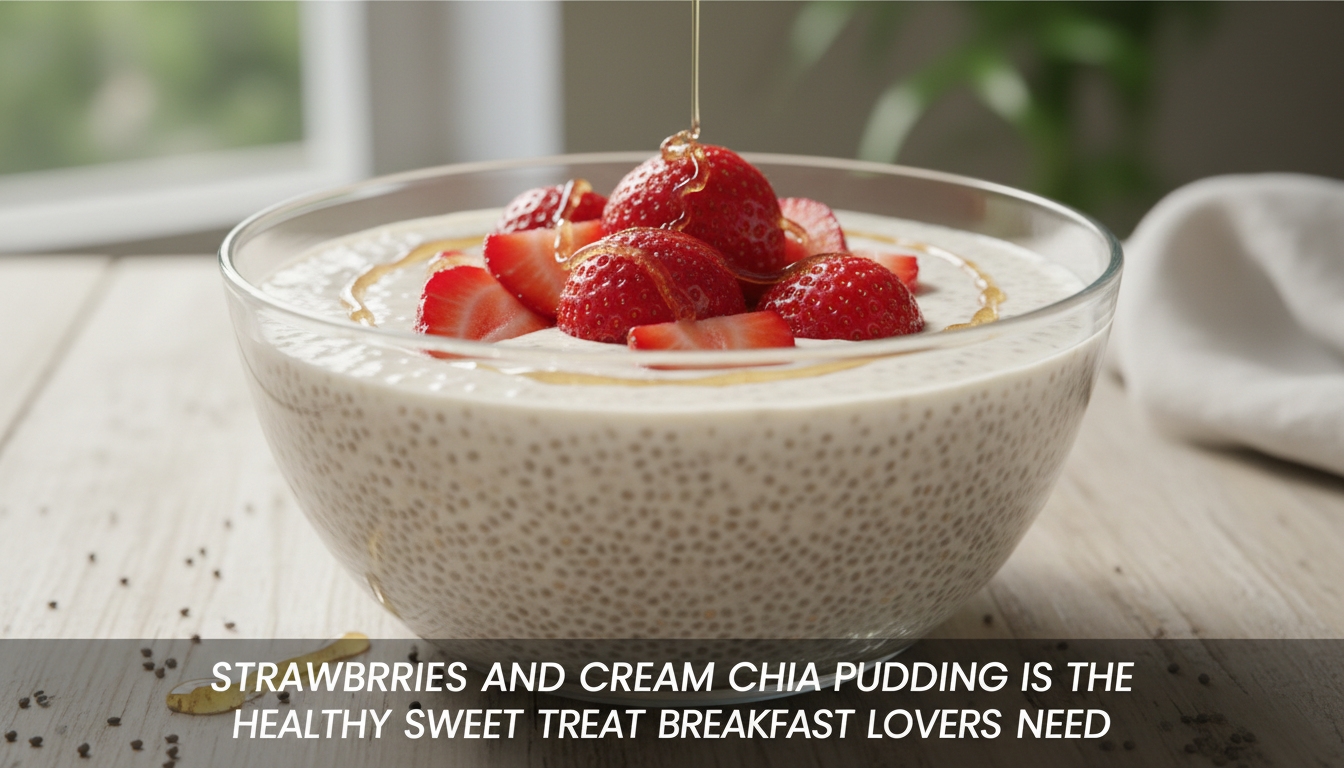 Strawberries and Cream Chia Pudding Is the Healthy Sweet Treat Breakfast Lovers Need