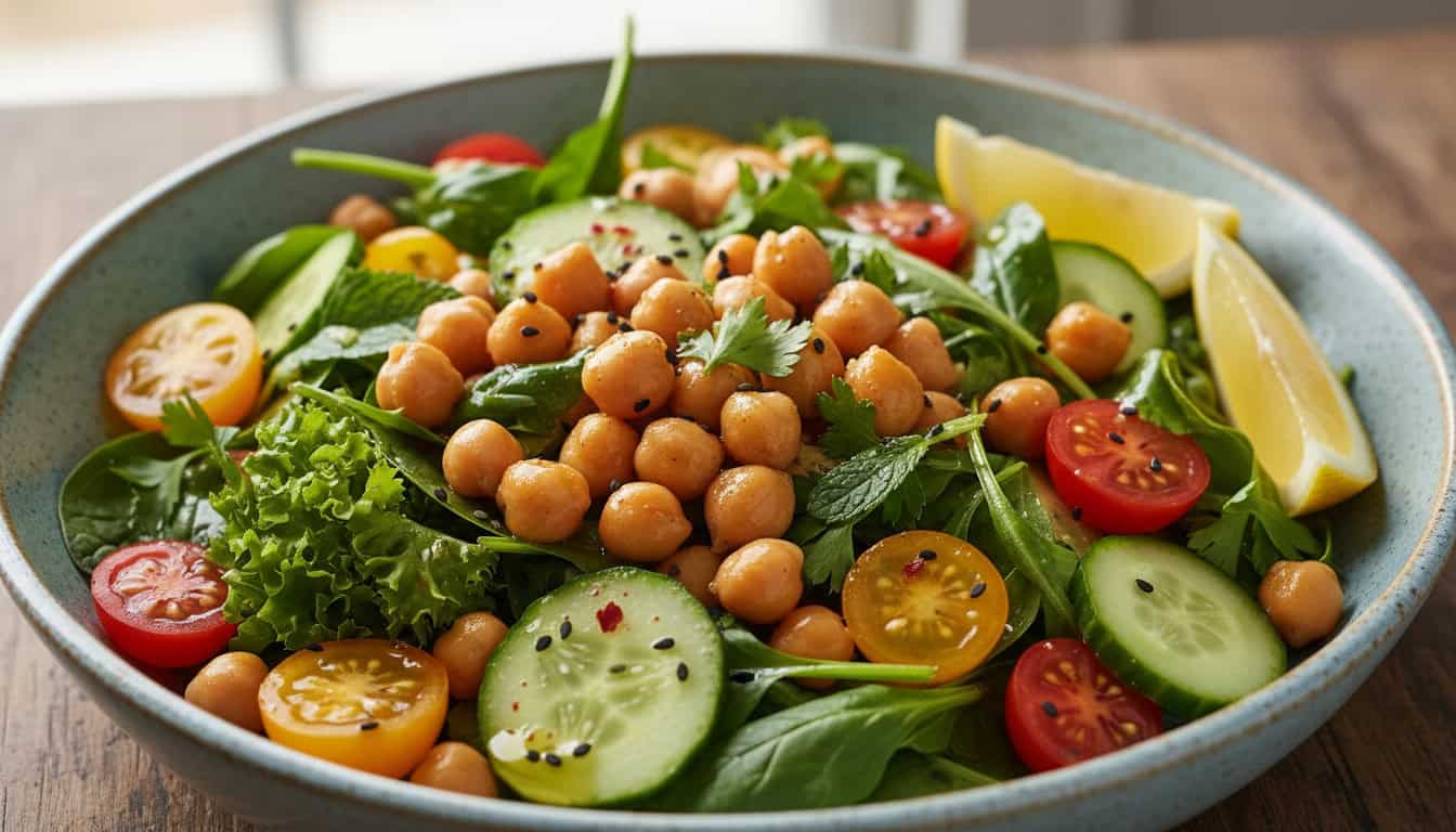 This Fresh Vegan Chickpea Salad Is the Easy Healthy Meal Youll Want Every Day