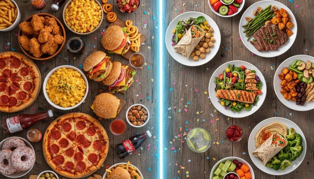 Delicious and balanced food options for a healthy lifestyle, including pizza, burgers, salads, and more, all designed to support your health & fitness goals.