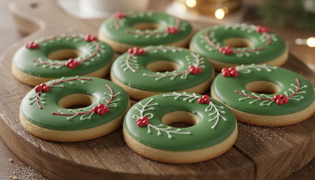 Wreath Cookies That Look Fancy but Are Foolproof 2 basic piping color combinations