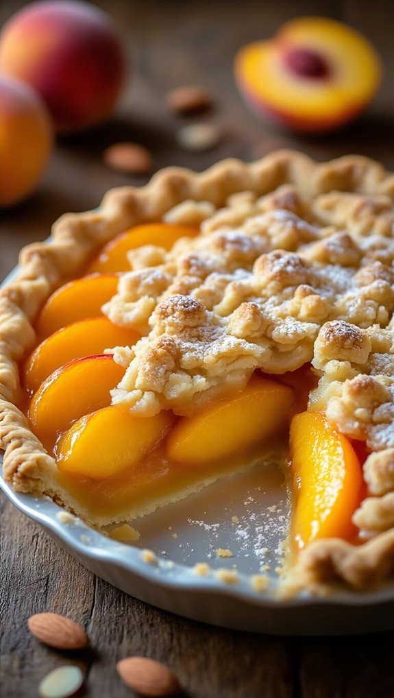 buttery almond crumble topping