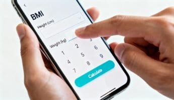 How to Use a BMI Calculator by Percentage 12 Accurate BMI calculator on smartphone screen for health and fitness tracking.
