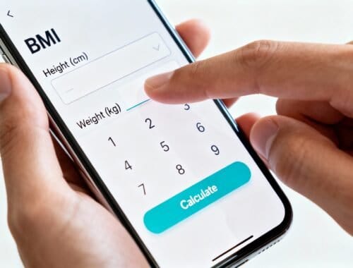 Accurate BMI calculator on smartphone screen for health and fitness tracking.