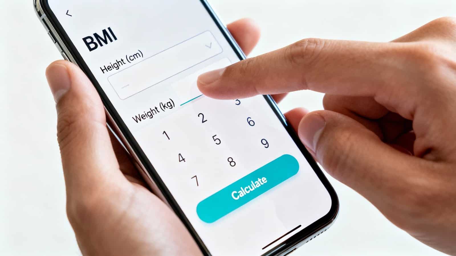 Accurate BMI calculator on smartphone screen for health and fitness tracking.