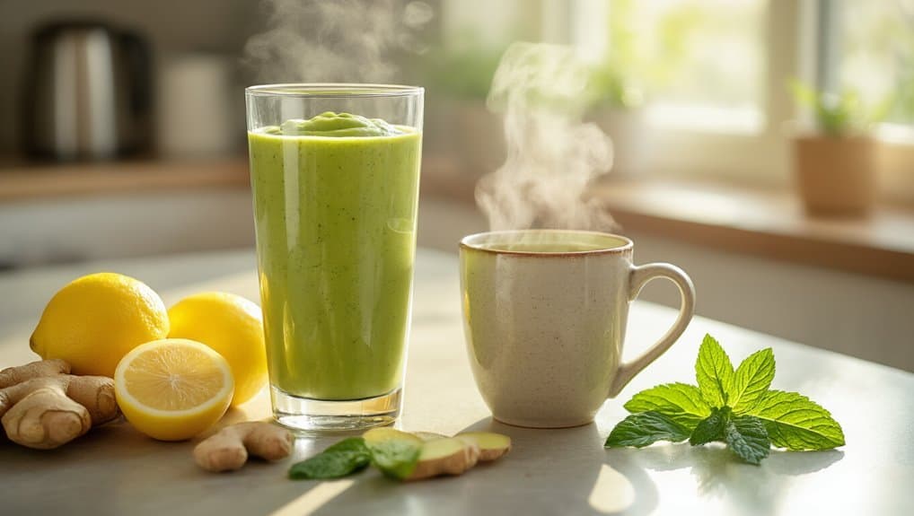 citrus matcha and ginger