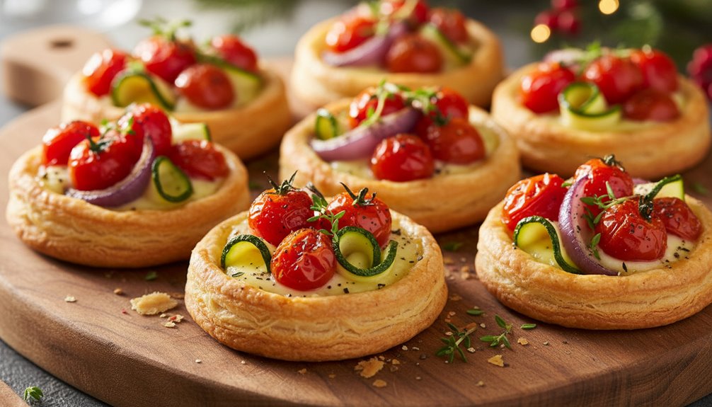 colorful roasted creamy festive appetizers