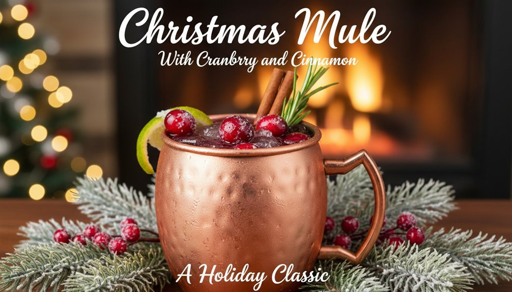 cranberry cinnamon holiday classic mule