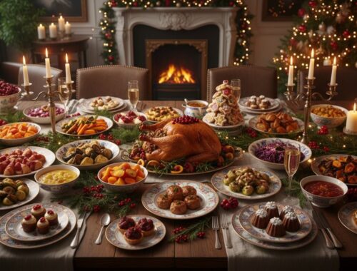 elevating holiday table with festive dishes