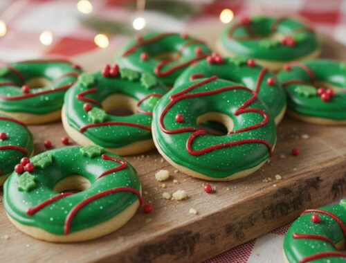 fancy looking foolproof wreath shaped cookies