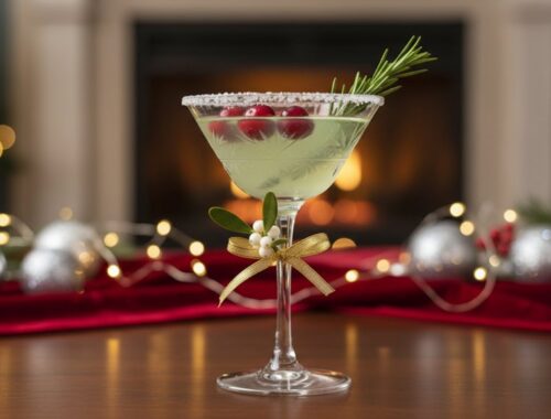 festive cranberry rosemary cocktail recipe