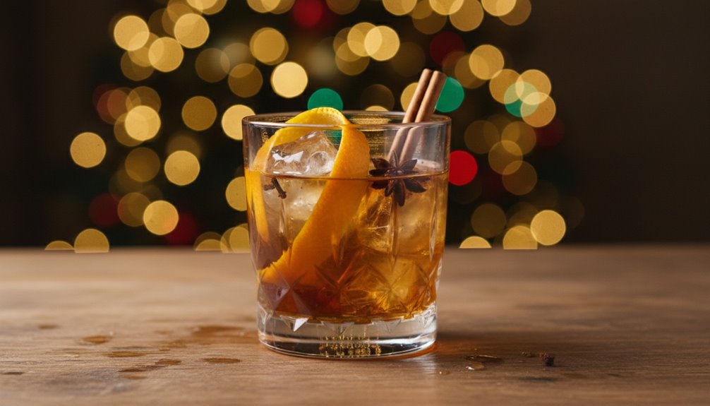 Christmas Old Fashioned With Orange, Spice, and Cheer 3 festive creative aromatic elegant