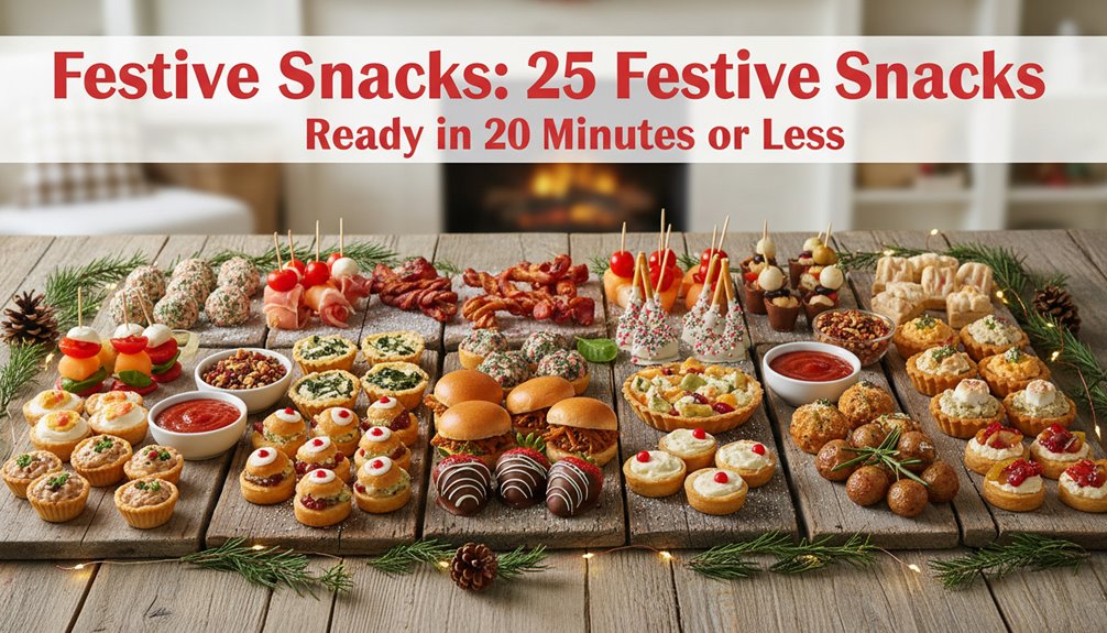festive snacks ready in 20 minutes