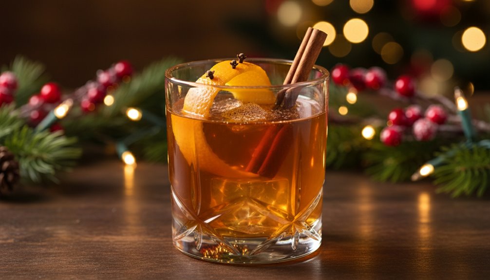 Christmas Old Fashioned With Orange, Spice, and Cheer 1 festive spiced citrusy old fashioned cocktail