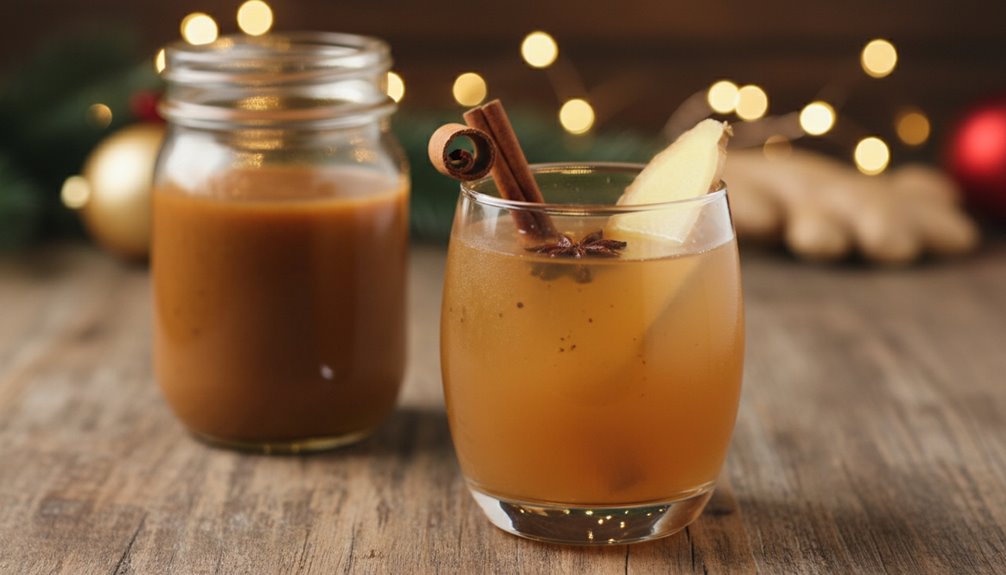 gingerbread syrup homemade essence concentrated festive