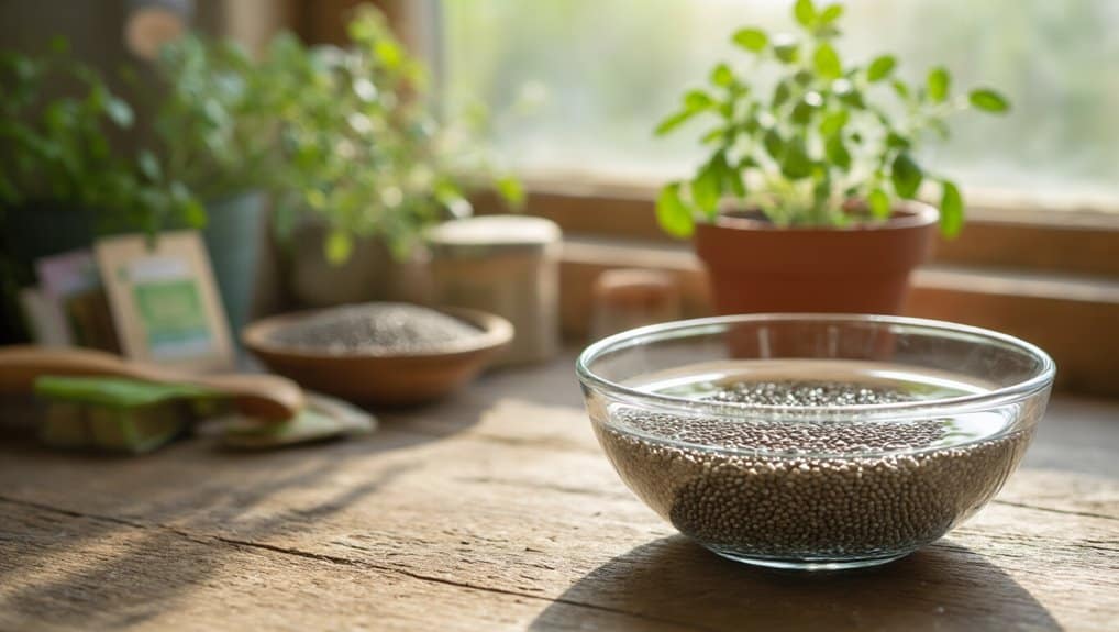 grow chia seeds indoors