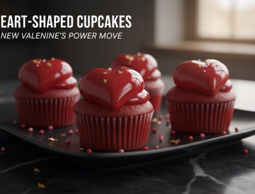 heart shaped cupcakes power move