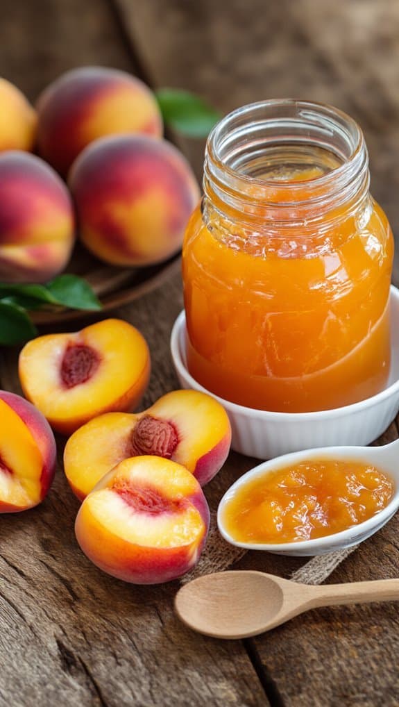 Homemade Peach Jam recipe 2 peach jam cooking sensory cues