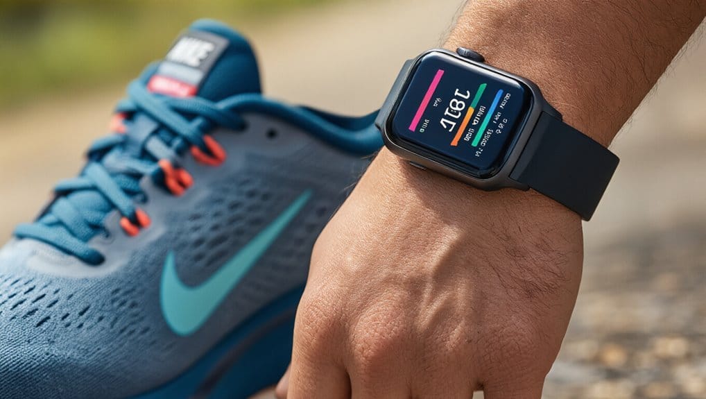What Brands Have Health Metrics Calculators That Sync With Popular Smartwatches? 3 Smartwatch displaying health metrics during workout.