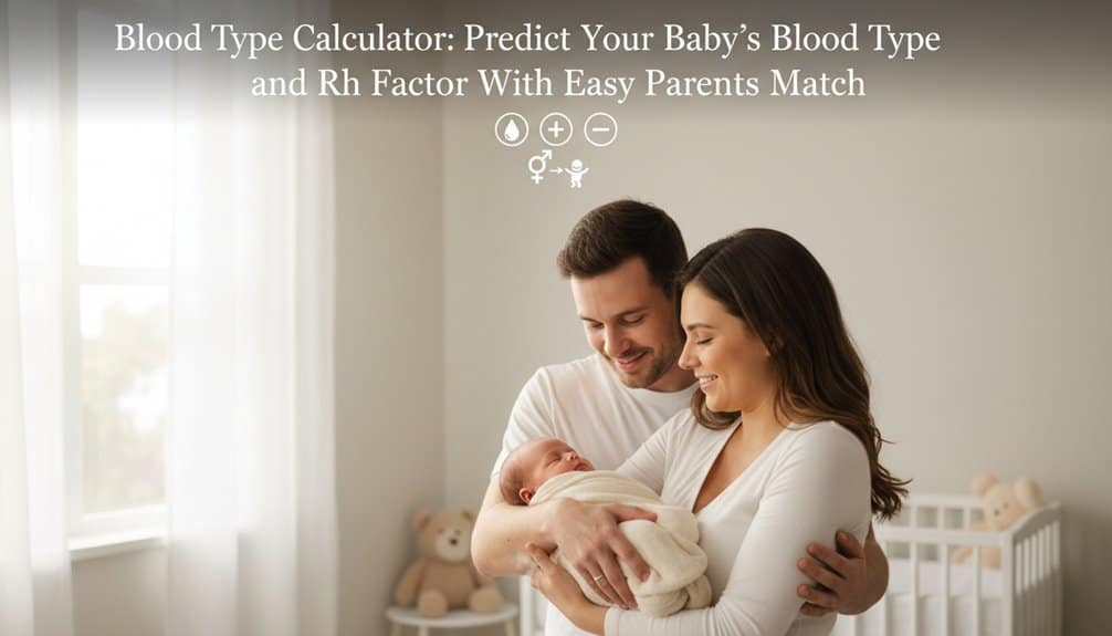 Accurate baby blood type prediction with parent info, easy-to-use tool for expecting parents. Determine your child's blood type and Rh factor quickly and reliably.