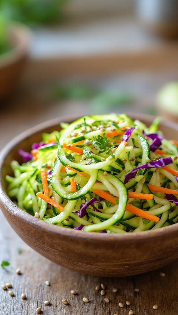 raw zucchini salad variations