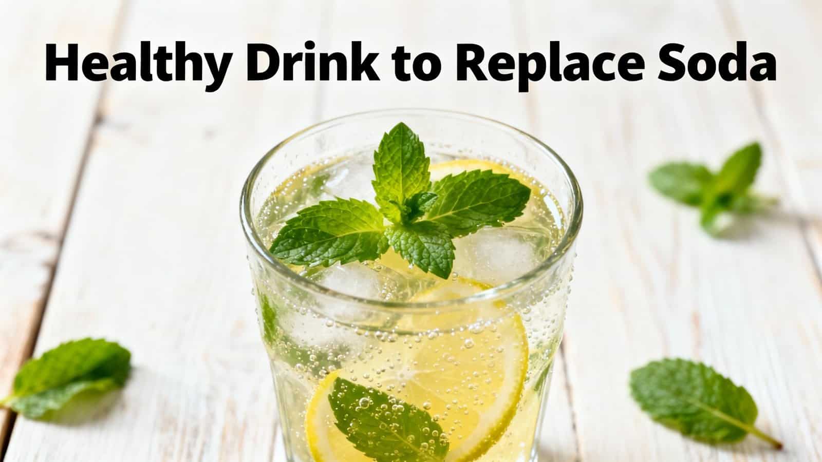 Refreshing glass of infused lemon water with mint leaves for a healthy drink alternative.