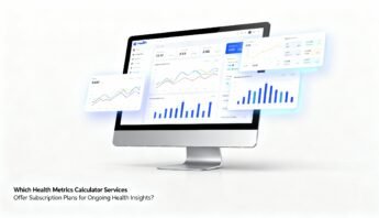Which Health Metrics Calculator Services Offer Subscription Plans for Ongoing Health Insights? 12 A computer screen displaying various health and fitness metrics with colorful graphs and data analytics for ongoing health insights.
