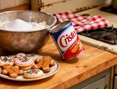 Healthy baking ingredients on a rustic stove for nutritious treats.